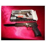 GUN SHAPED LOCKBACK KNIFE & LIGHTER