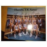 U OF K 8X10 SIGNED TEAM PHOTO