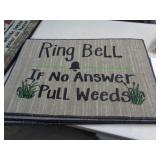 18X28 HEAVY DOOR MAT - WEEDS
