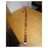 HAND CARVED & PAINTED MEXICAN WOOD CANE