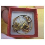 12KT GOLD FILLED BROOCH