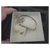 ABALONE NECKLACE, BRACELET & EARRINGS