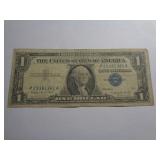 1957A $1 BLUE SEAL SILVER CERTIFICATE