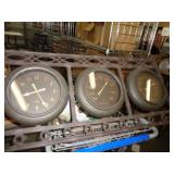METAL CLOCK & BAROMETER