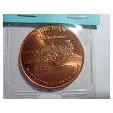 1 TROY OUNCE COPPER ROUND - CIVIL WAR ANNIV.