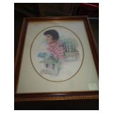 ELVIS PRINT 23X27 TRIBUTE TO THE KING