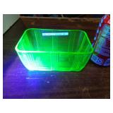 URANIUM GLASS REFRIGERATOR DISH