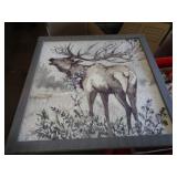 24"X24" ELK WALL ART