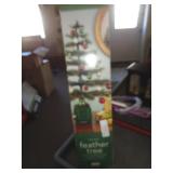 MARTHA STEWART FEATHER TREE W ORNAMENTS