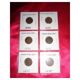 6 - INDIAN HEAD CENTS