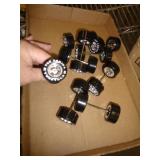 TOY CAR WHEELS W AXLE