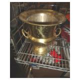 BRASS FLOWER POT