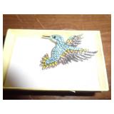 BROOCH -   HUMMINGBIRD