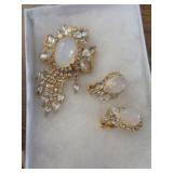 JULIANA BROOCH & CLIP EARRINGS