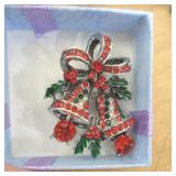 BROOCH -  XMAS BELLS