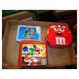 M&M LUNCH BOXES & TIN
