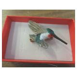 BROOCH - RESIN CAST HUMMINGBIRD