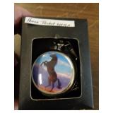 HANSLIN HORSE THEME POCKET WATCH