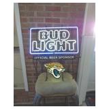 NEON BUD LIGHT WILDCATS ADV. 24"X26"