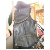 XL BIKER VEST LEATHER KING