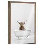 18X24 HIGHLAND COW FRAMED PRINT