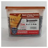 6 X 1 1/4 DECK & FENCE SCREWS