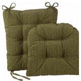 PAIR 17X17 NON-SLIP SEAT CUSHIONS (NO SEAT BACKS)