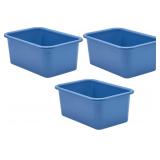 3PK SMALL PLASTIC STORAGE BINS