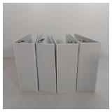 4PK- 4" 3-RING BINDERS *DAMAGED