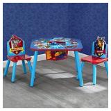 PAW PATROL KIDS STORAGE TABLE & CHAIRS