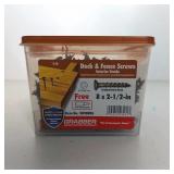 8 X 2 1/2 DECK & FENCE SCREWS
