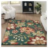 MAINSTAYS 4 X 5 FLORAL AREA RUG