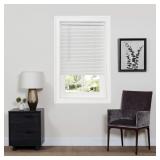 33X64 WHITE CORDLESS VINYL MINI BLIND