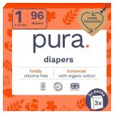 96 CT SZ 1 DIAPERS