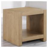 WOOD SQUARE END TABLE