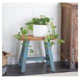 18" WOODEN STOOL