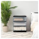 IRIS 3-DRAWER STORAGE CART W/WHEELS