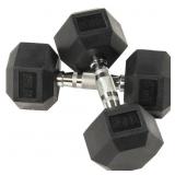 PAIR 25 LB DUMBBELLS