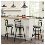 3PK ADJUSTABLE SWIVEL BARSTOOLS
