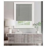 33X64 GREY CORDLESS VINYL MINI BLIND