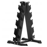 A-FRAME DUMBBELL WEIGHT RACK W/ MAT
