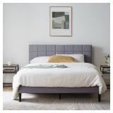 FULL SZ UPHOLSTERED PLATFORM BED