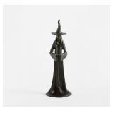 7" WITCH CANDLE HOLDER