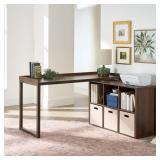 BETTER HOMES & GARDENS L-DESK W/CUBE STORAGE
