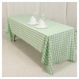 60X126 PLAID TABLECLOTH