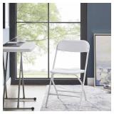 4PK WHITE FOLDING CHAIRS