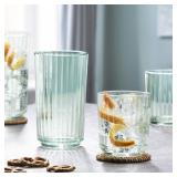 12PC PANELLO GREEN DRINKWARE SET