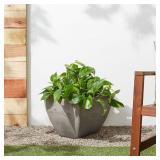 16X16X13 FAUX CEMENT SQUARE PLANTER POT 16X16X13 FAUX CEMENT SQUARE PLANTER POT