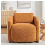 34.1" UPHOLSTERED BARREL CHAIR (BOX 2 ONLY)