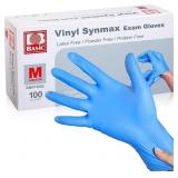 PAIR 100CT VINYL EXAM GLOVES